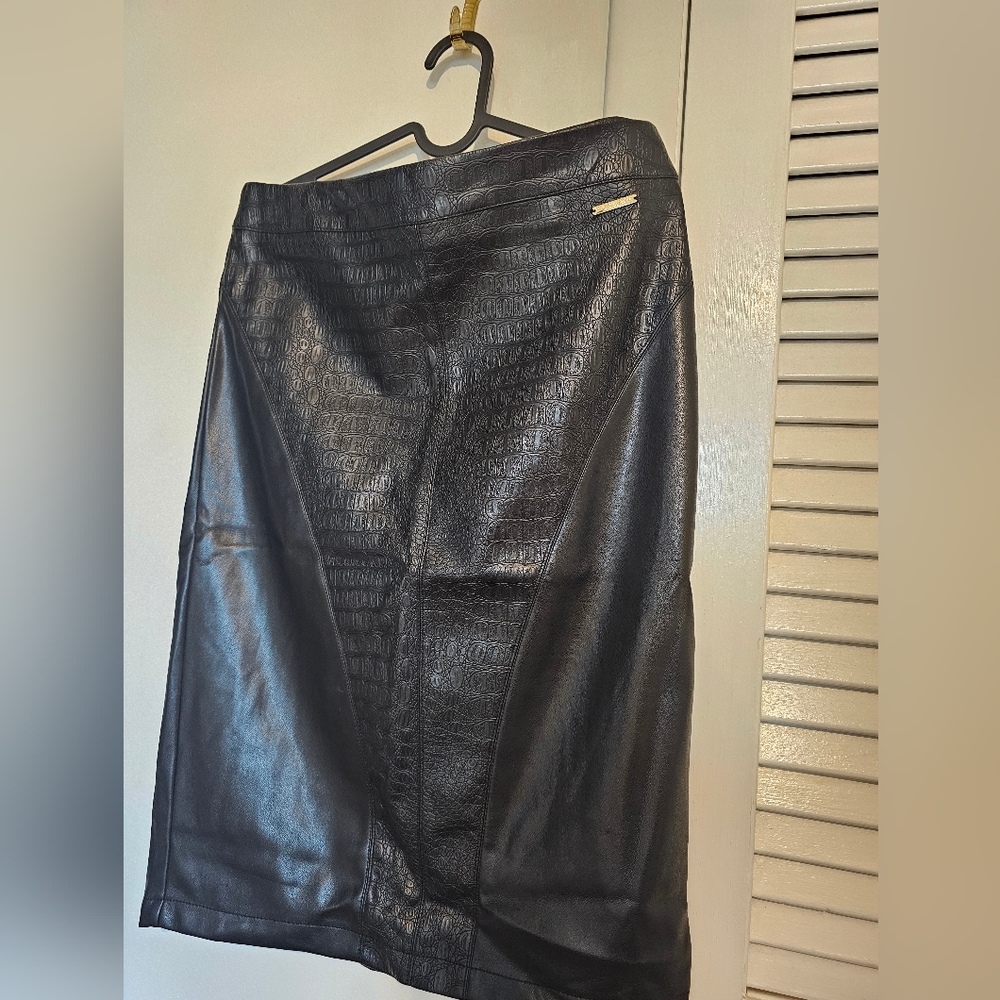 Marc New York Faux Leather pencil skirt Small